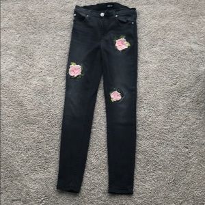 Hudson jeans with embroidery